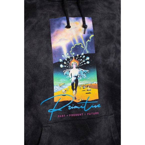 Primitive Skate Apparel Men's Systems Washed Tie Dye Pullover Hoodie Sweatshirt - Picture 10 of 11